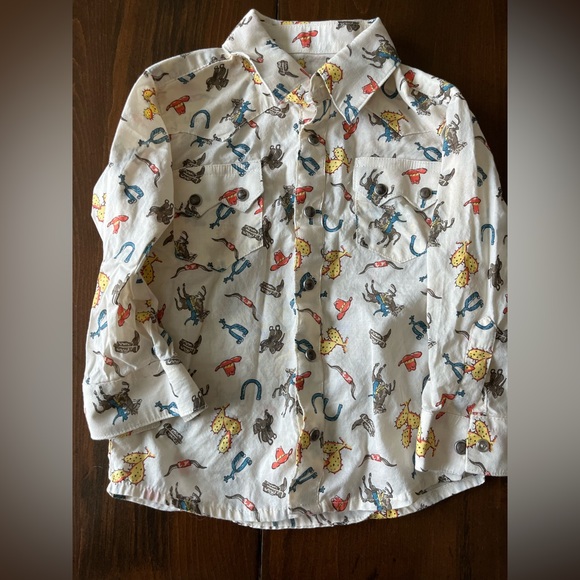 EUC Wrangler Pearl Button Western Shirt - Picture 1 of 3